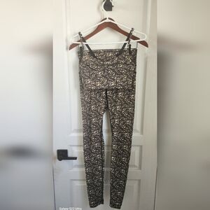 Lululemon Shine Tight (Roll Down) in the colorway Shimmy Shimmer Mult And BRA